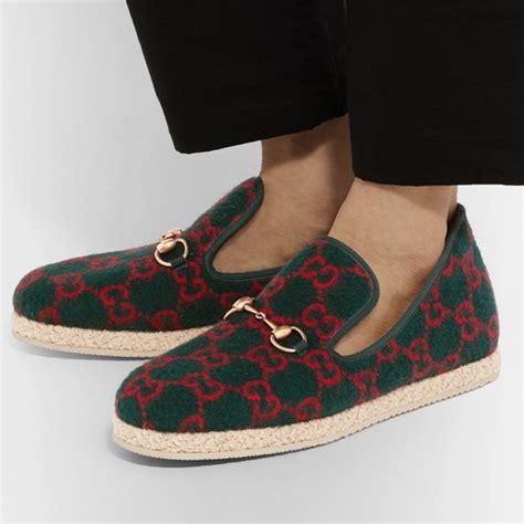 gucci women's fria gg wool loafers|Gucci wedge loafers.